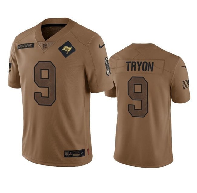 Countryhomegear Tampa Bay Buccaneers 9 Joe Tryon 2023 Salute To Service Jersey – Brown