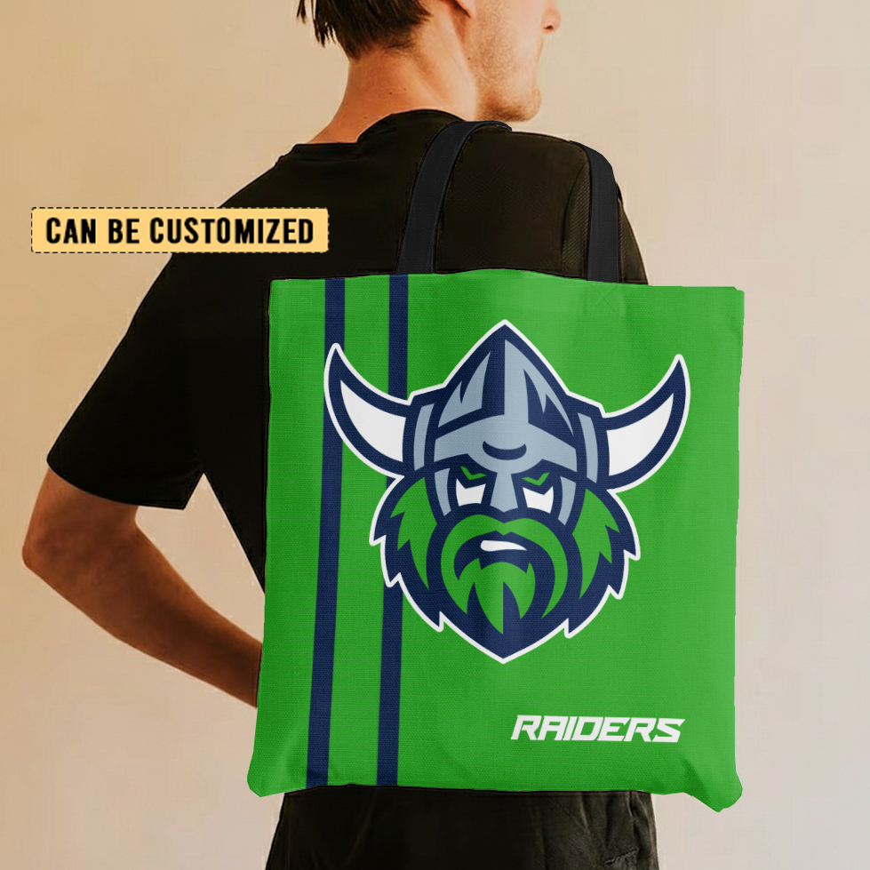 Aussiesmerch Canberra Raiders Personalized Tote Bags Gift For Fans
