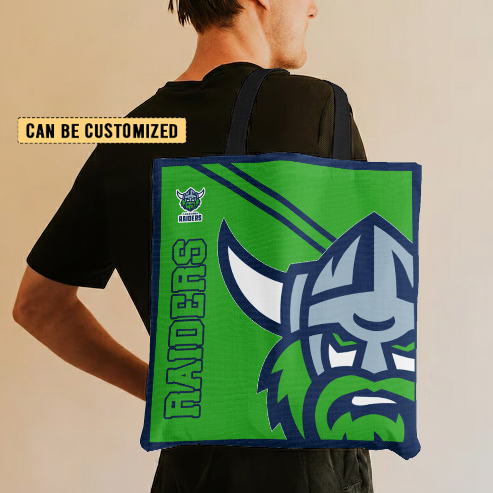 Aussiesmerch Canberra Raiders Personalized Tote Bags Gift For Fans