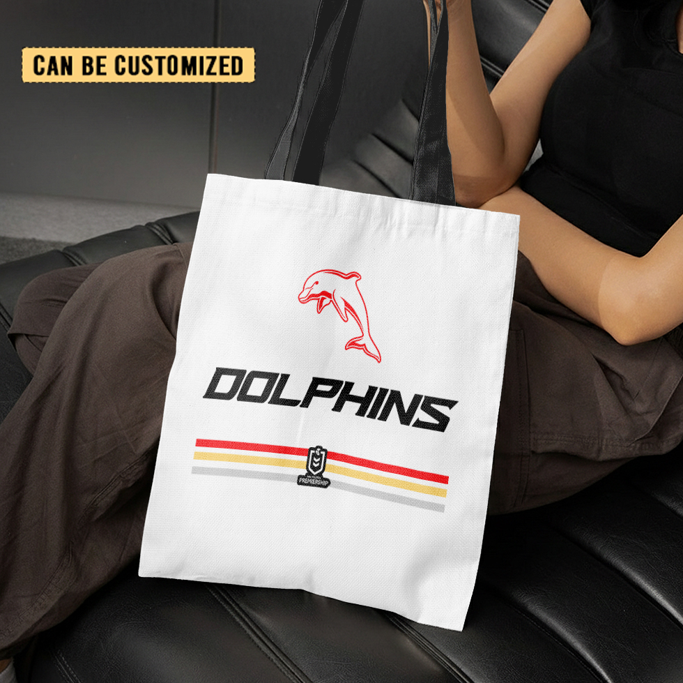 Aussiesmerch Dolphins Personalized Tote Bags Gift For Fans