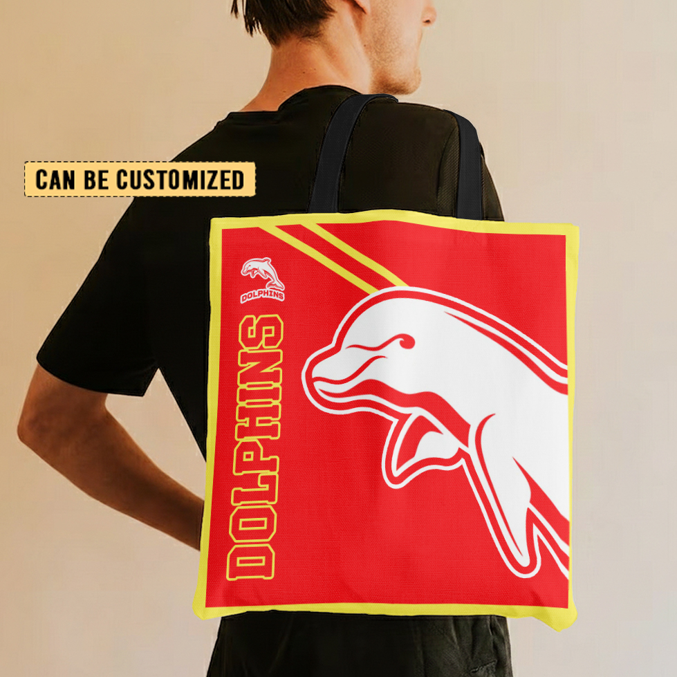 Aussiesmerch Dolphins Personalized Tote Bags Gift For Fans