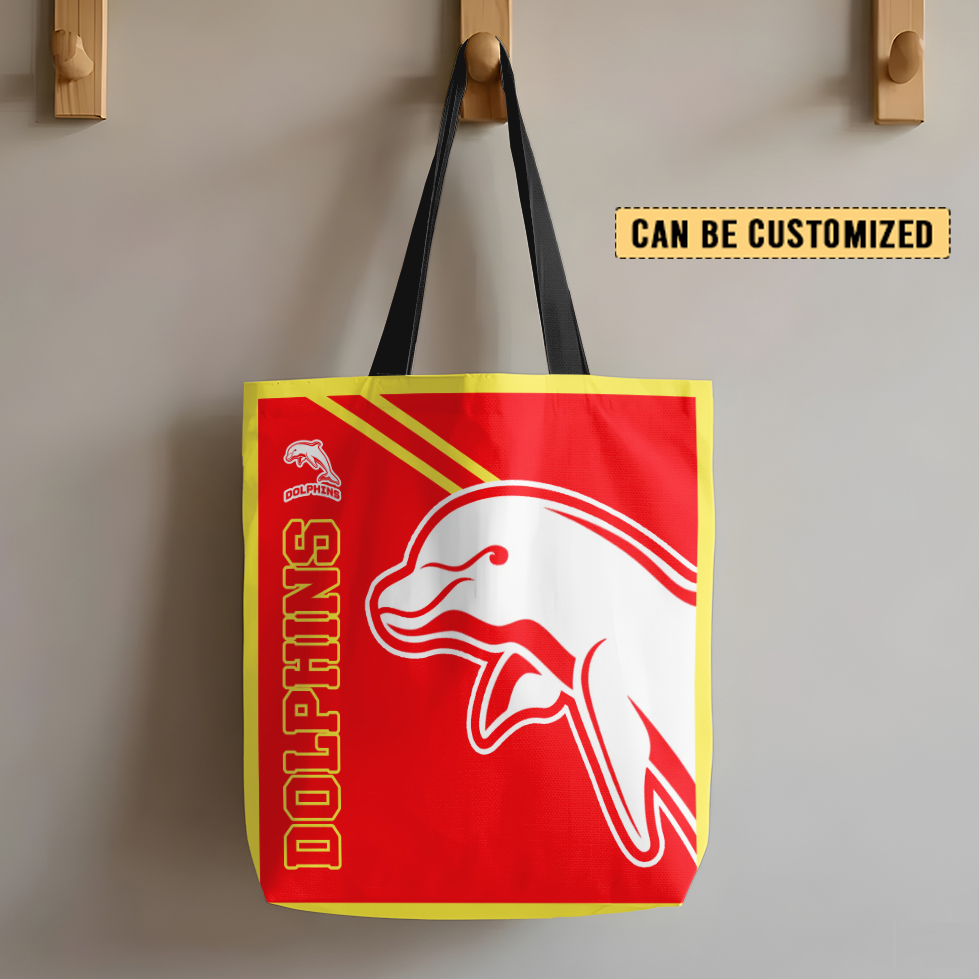 Aussiesmerch Dolphins Personalized Tote Bags Gift For Fans