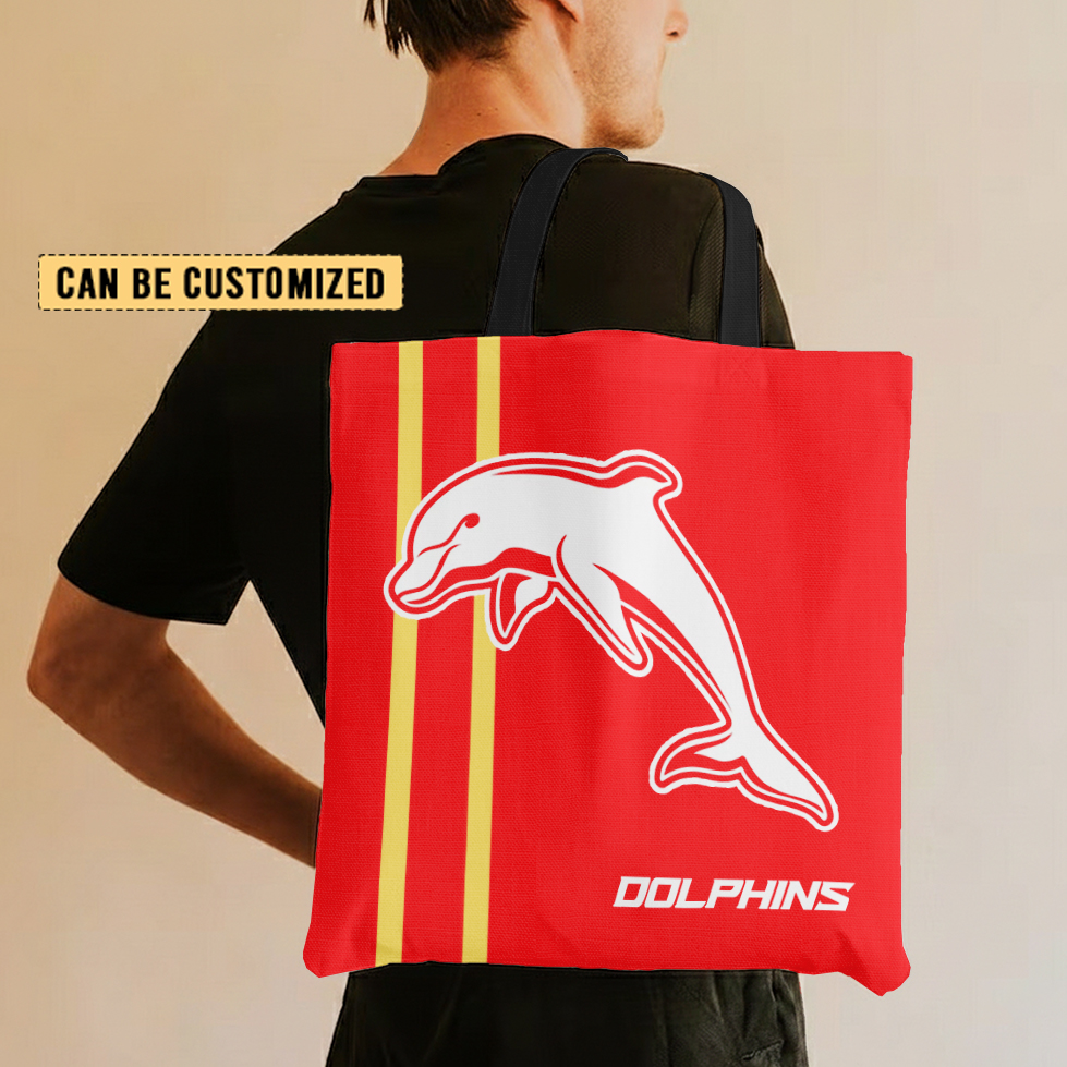Aussiesmerch Dolphins Personalized Tote Bags Gift For Fans