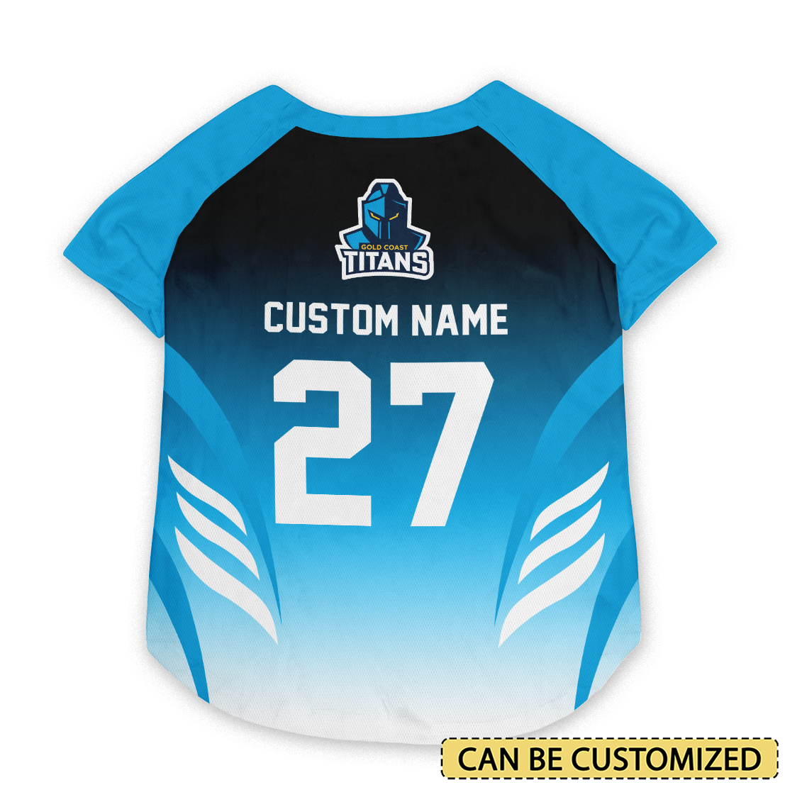 Aussiesmerch Gold Coast Titans Personalized Pet Baseball Jersey Gift For Fans