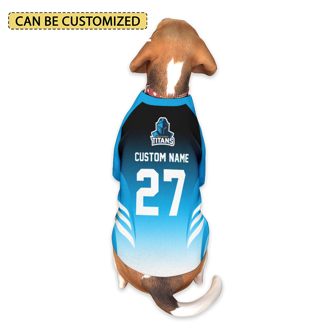 Aussiesmerch Gold Coast Titans Personalized Pet Baseball Jersey Gift For Fans