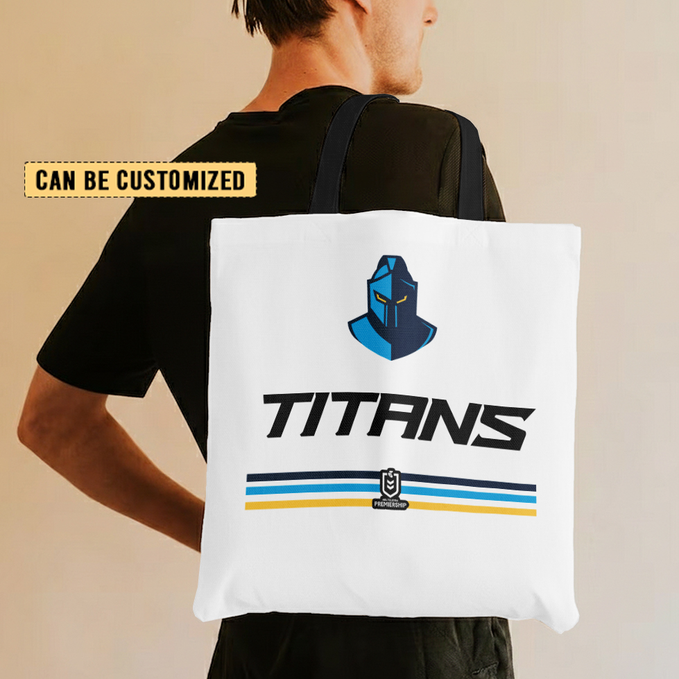 Aussiesmerch Gold Coast Titans Personalized Tote Bags Gift For Fans