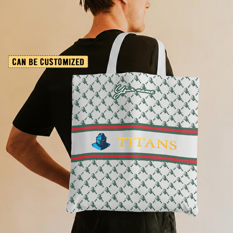 Aussiesmerch Gold Coast Titans Personalized Tote Bags Gift For Fans