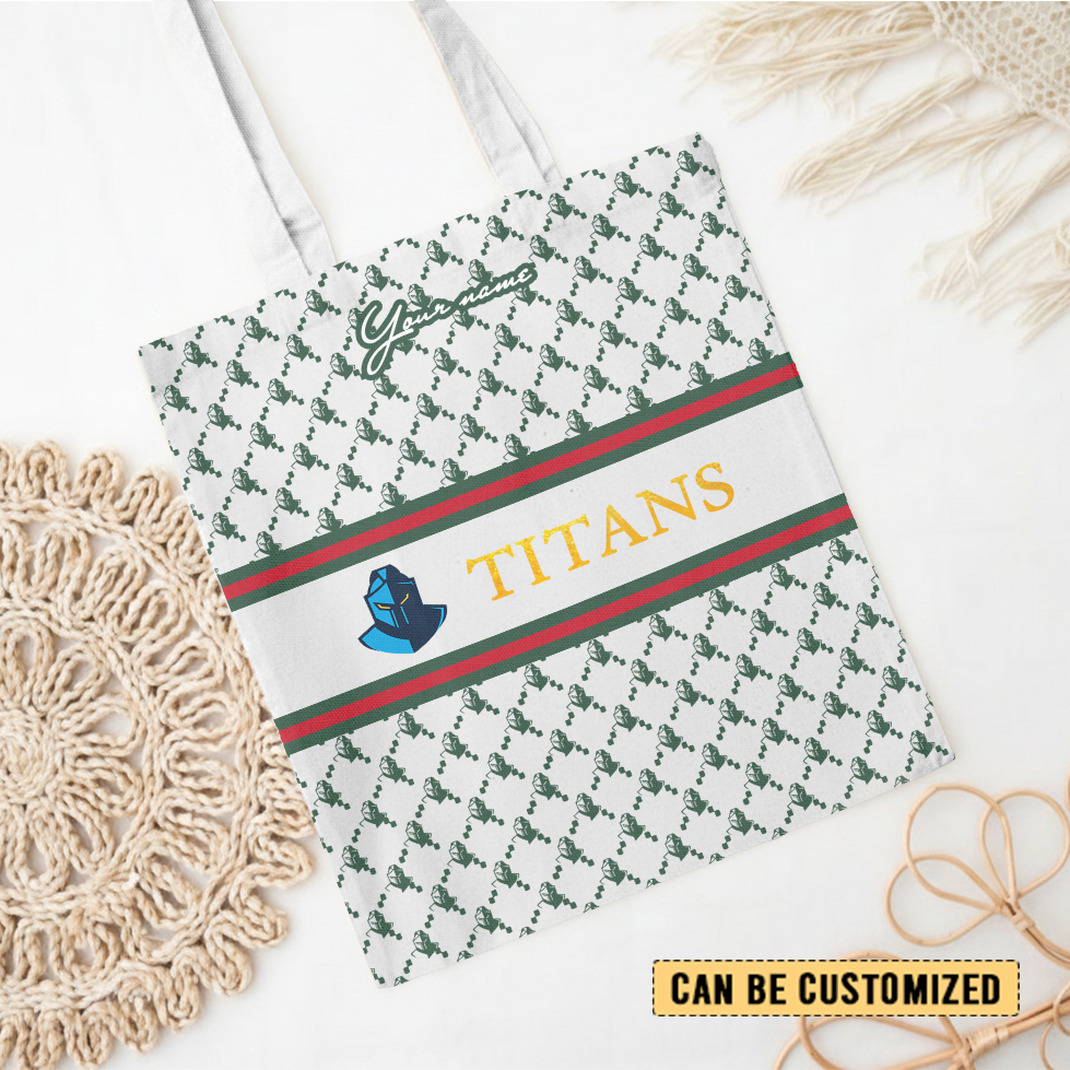 Aussiesmerch Gold Coast Titans Personalized Tote Bags Gift For Fans