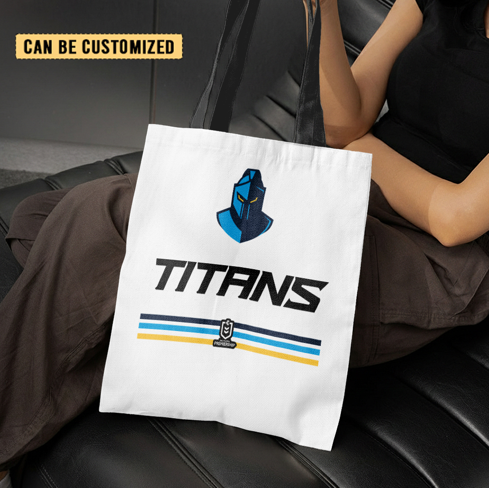 Aussiesmerch Gold Coast Titans Personalized Tote Bags Gift For Fans