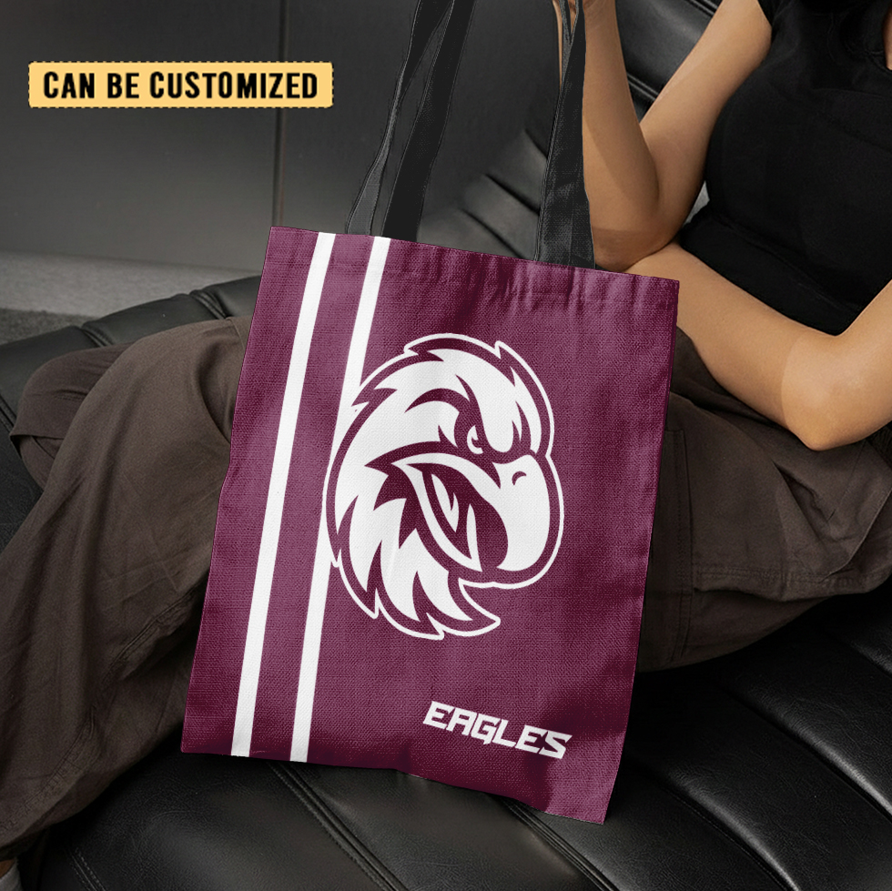 Aussiesmerch Manly Warringah Sea Eagles Personalized Tote Bags Gift For Fans