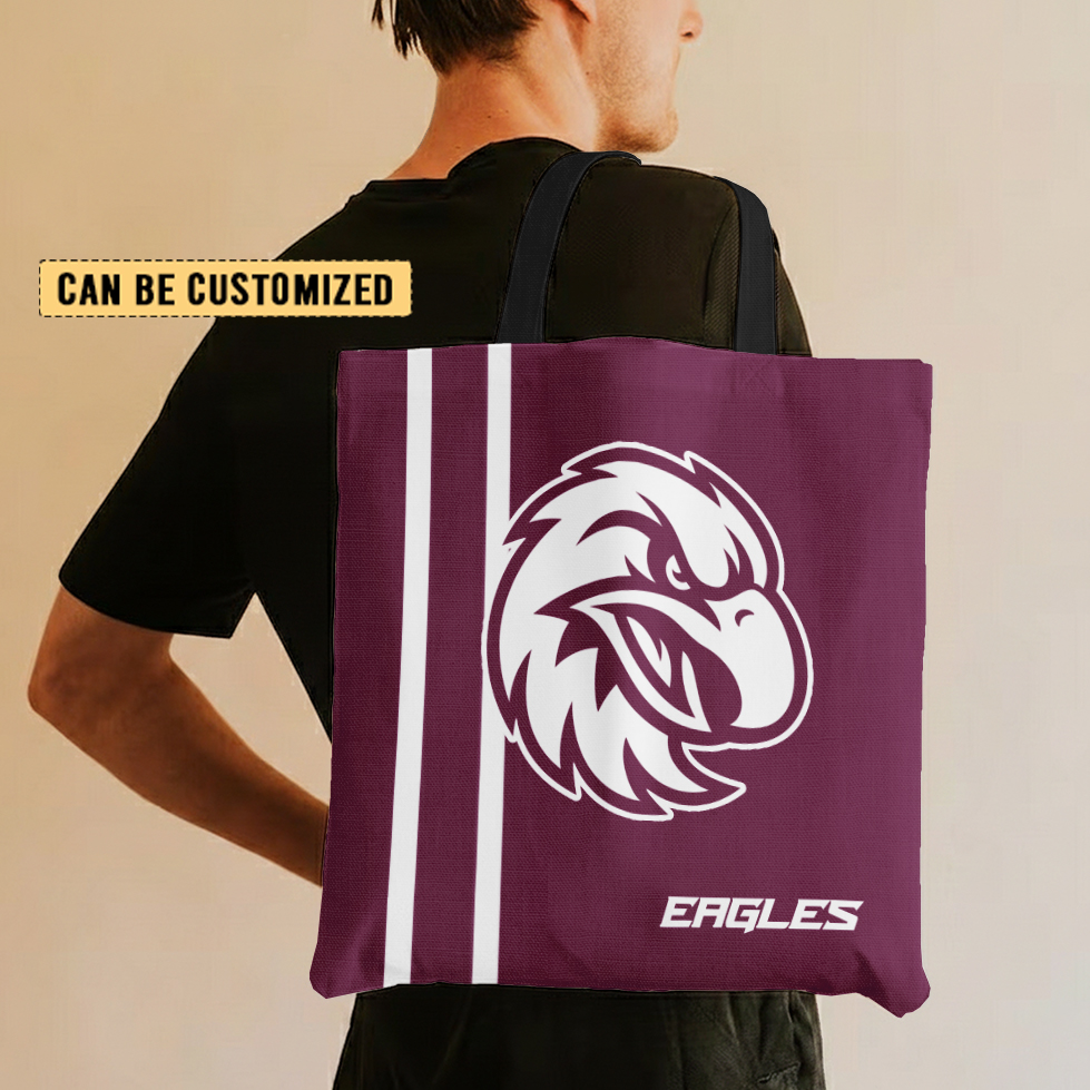 Aussiesmerch Manly Warringah Sea Eagles Personalized Tote Bags Gift For Fans