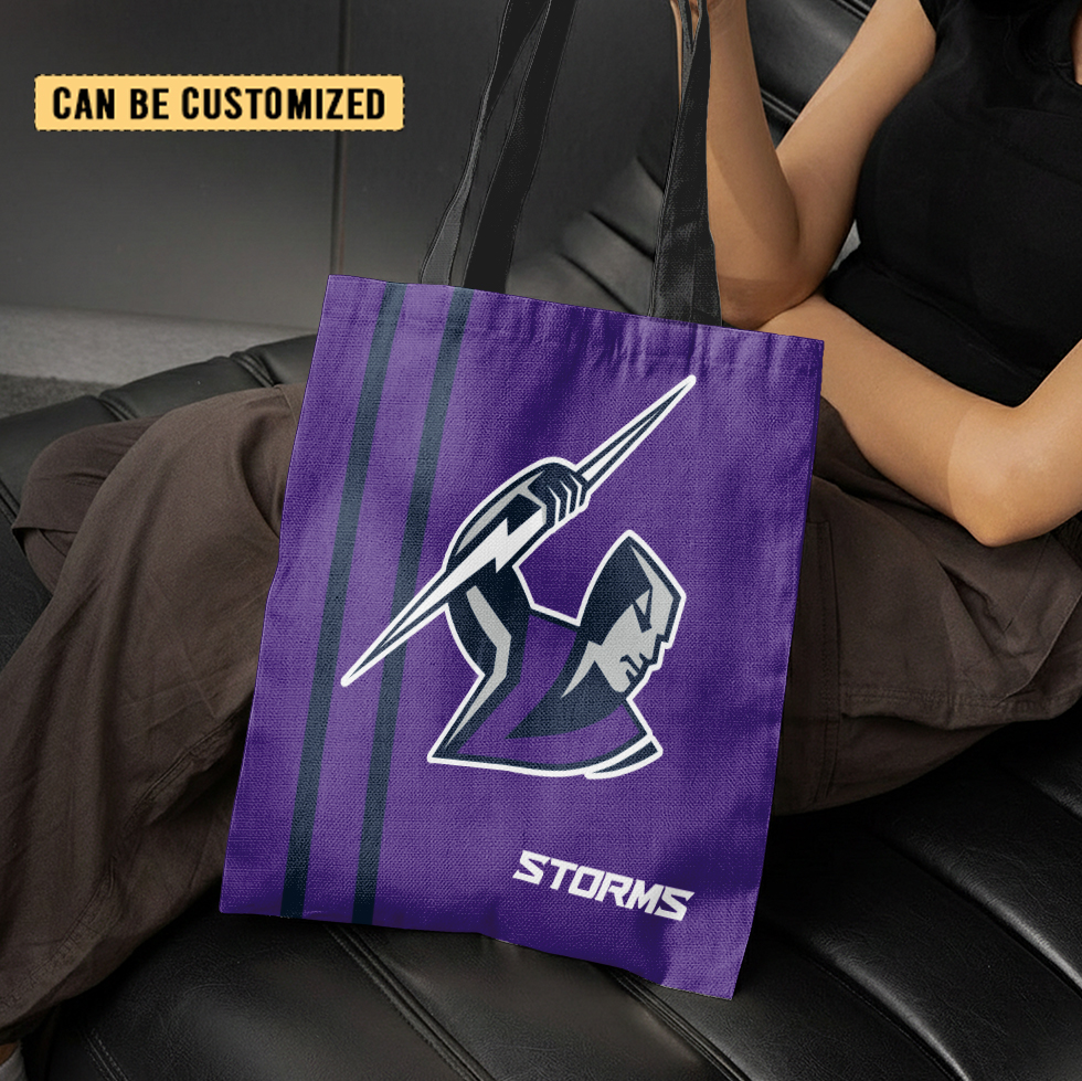 Aussiesmerch Melbourne Storm Personalized Tote Bags Gift For Fans