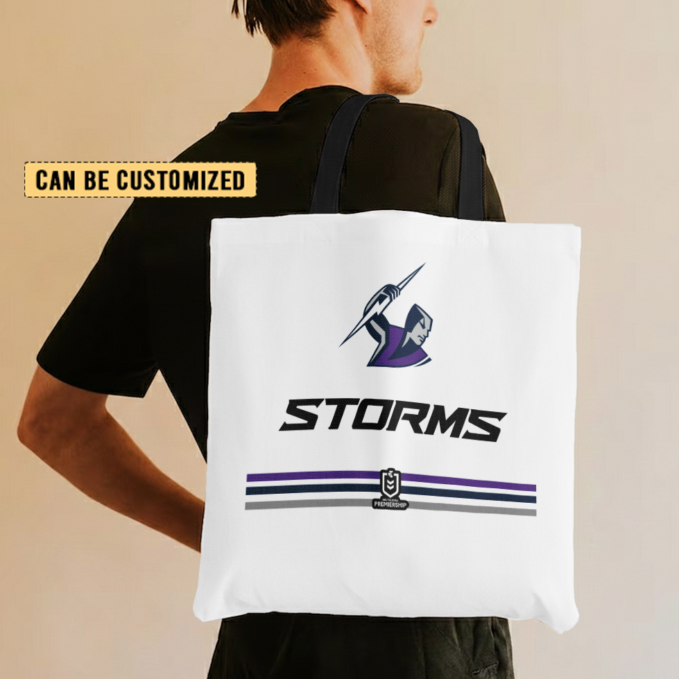 Aussiesmerch Melbourne Storm Personalized Tote Bags Gift For Fans