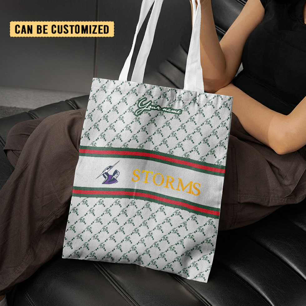 Aussiesmerch Melbourne Storm Personalized Tote Bags Gift For Fans
