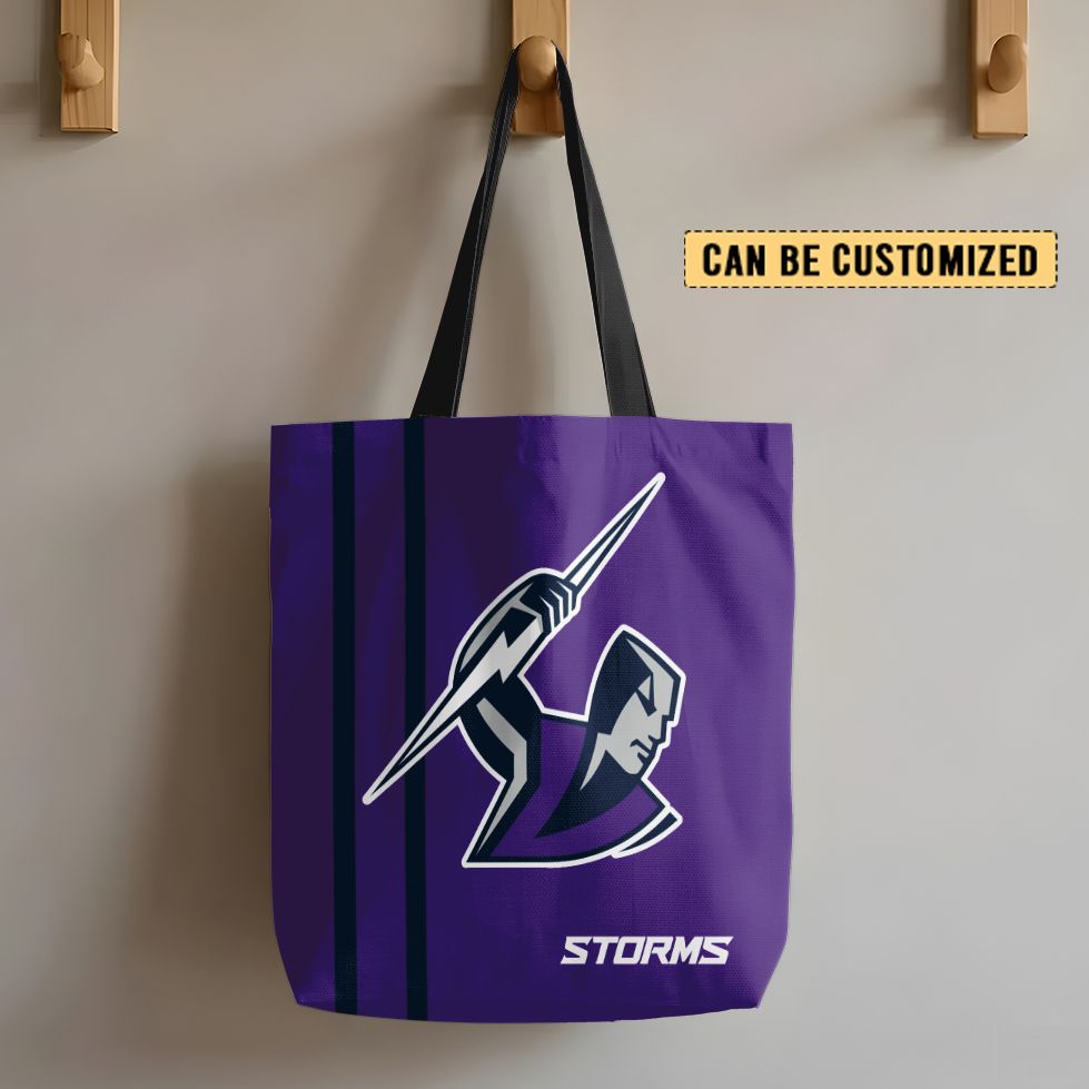 Aussiesmerch Melbourne Storm Personalized Tote Bags Gift For Fans