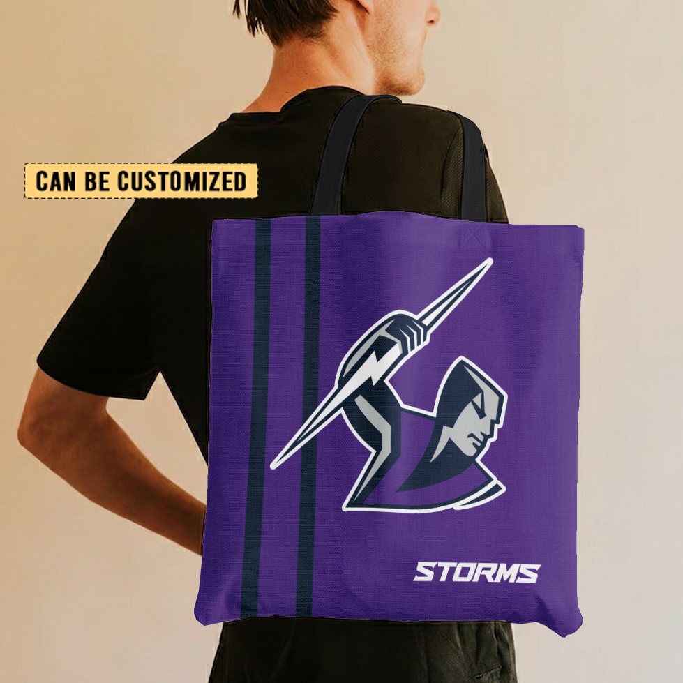 Aussiesmerch Melbourne Storm Personalized Tote Bags Gift For Fans