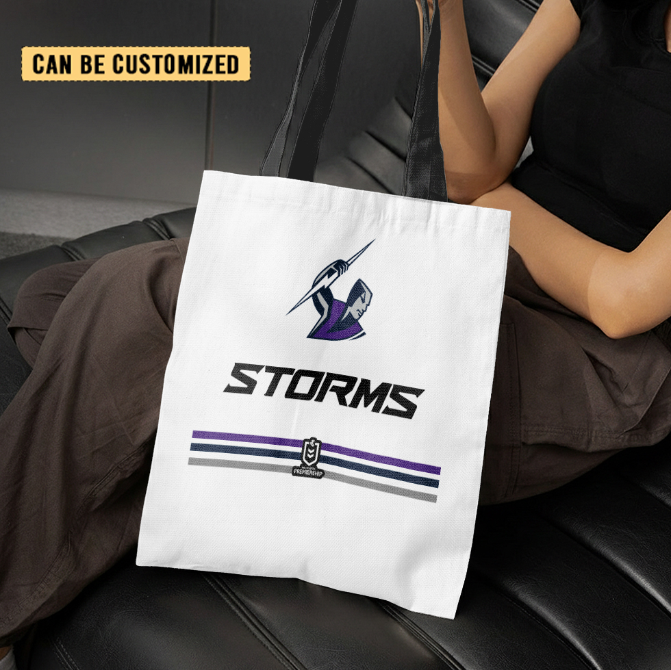 Aussiesmerch Melbourne Storm Personalized Tote Bags Gift For Fans
