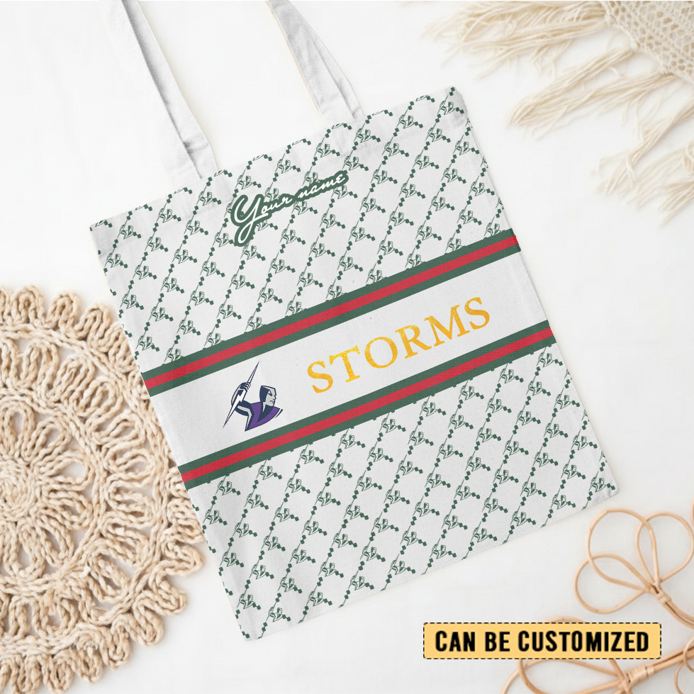 Aussiesmerch Melbourne Storm Personalized Tote Bags Gift For Fans