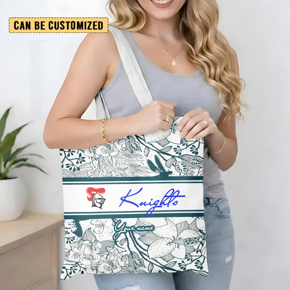 Aussiesmerch Newcastle Knights Personalized Tote Bags Gift For Fans