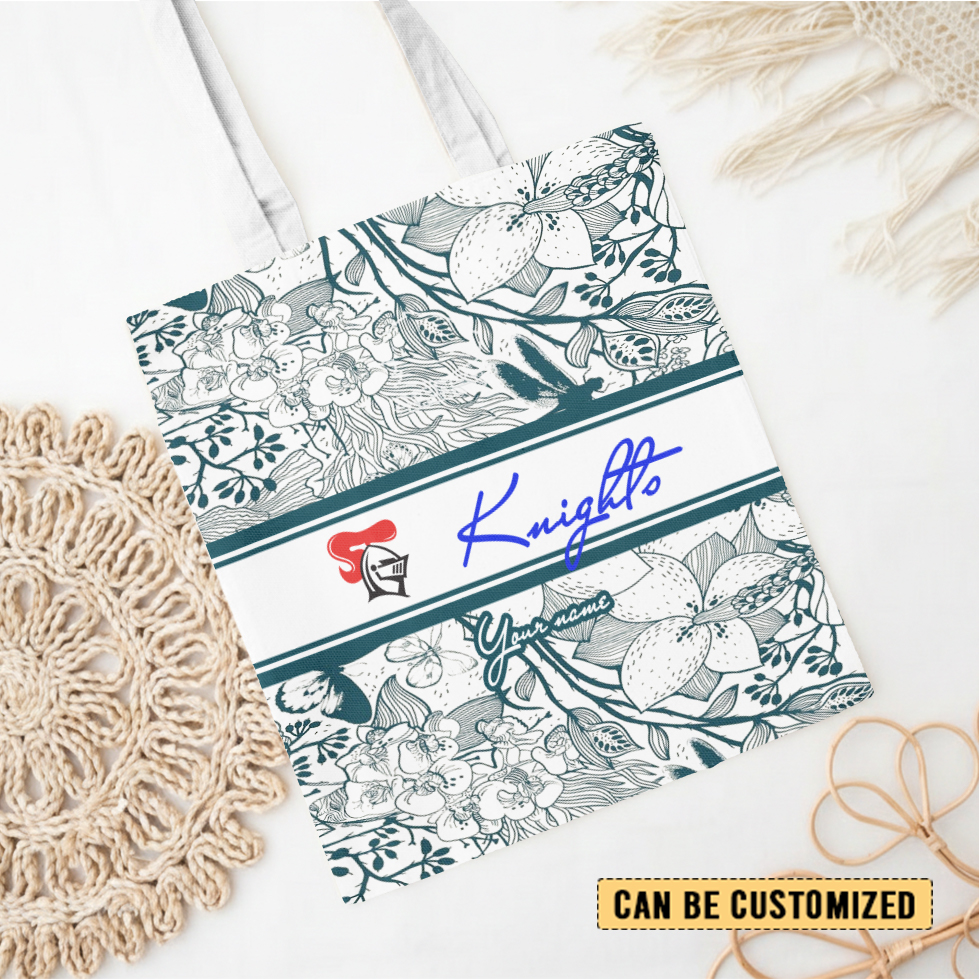 Aussiesmerch Newcastle Knights Personalized Tote Bags Gift For Fans