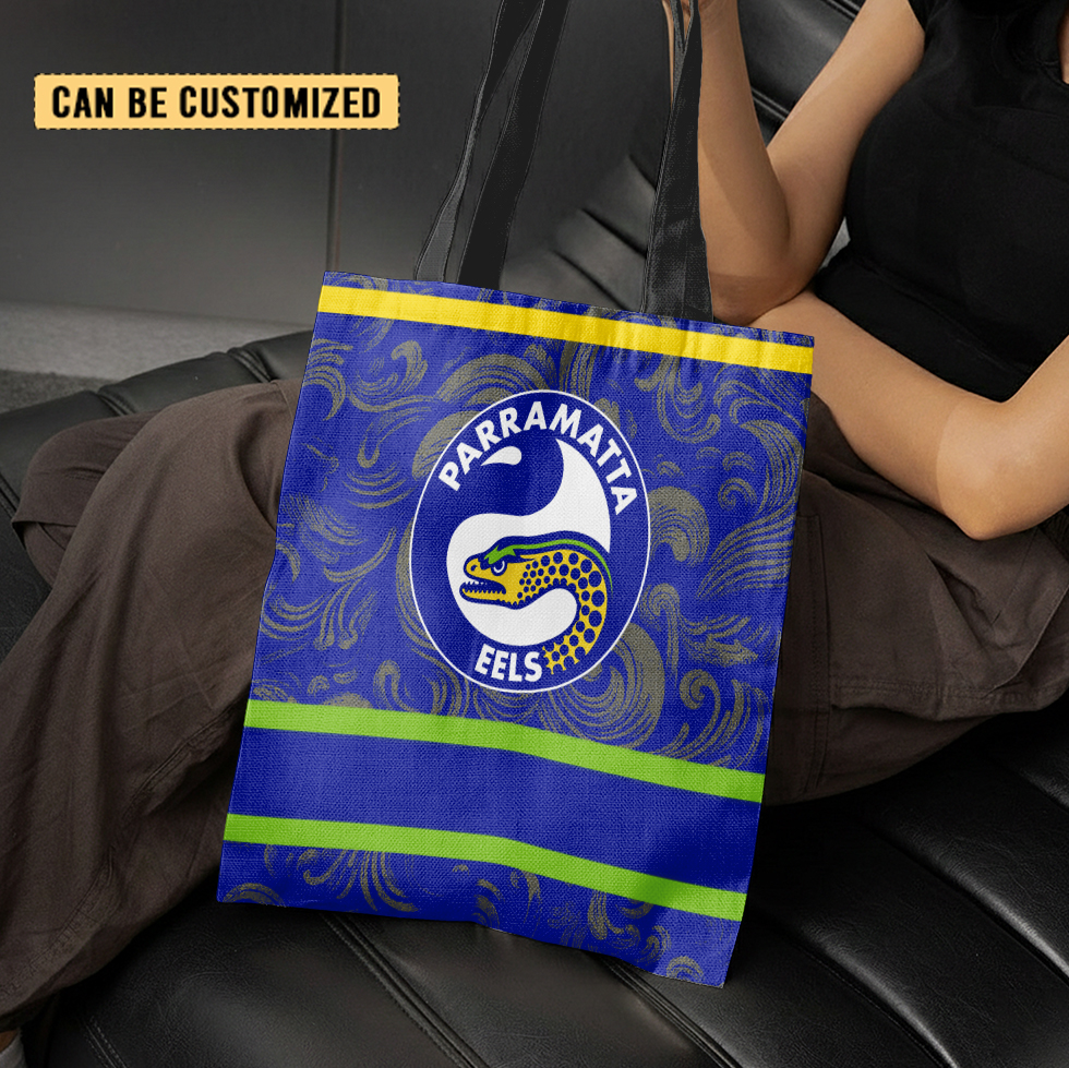 Aussiesmerch Parramatta Eels Personalized Tote Bags Gift For Fans