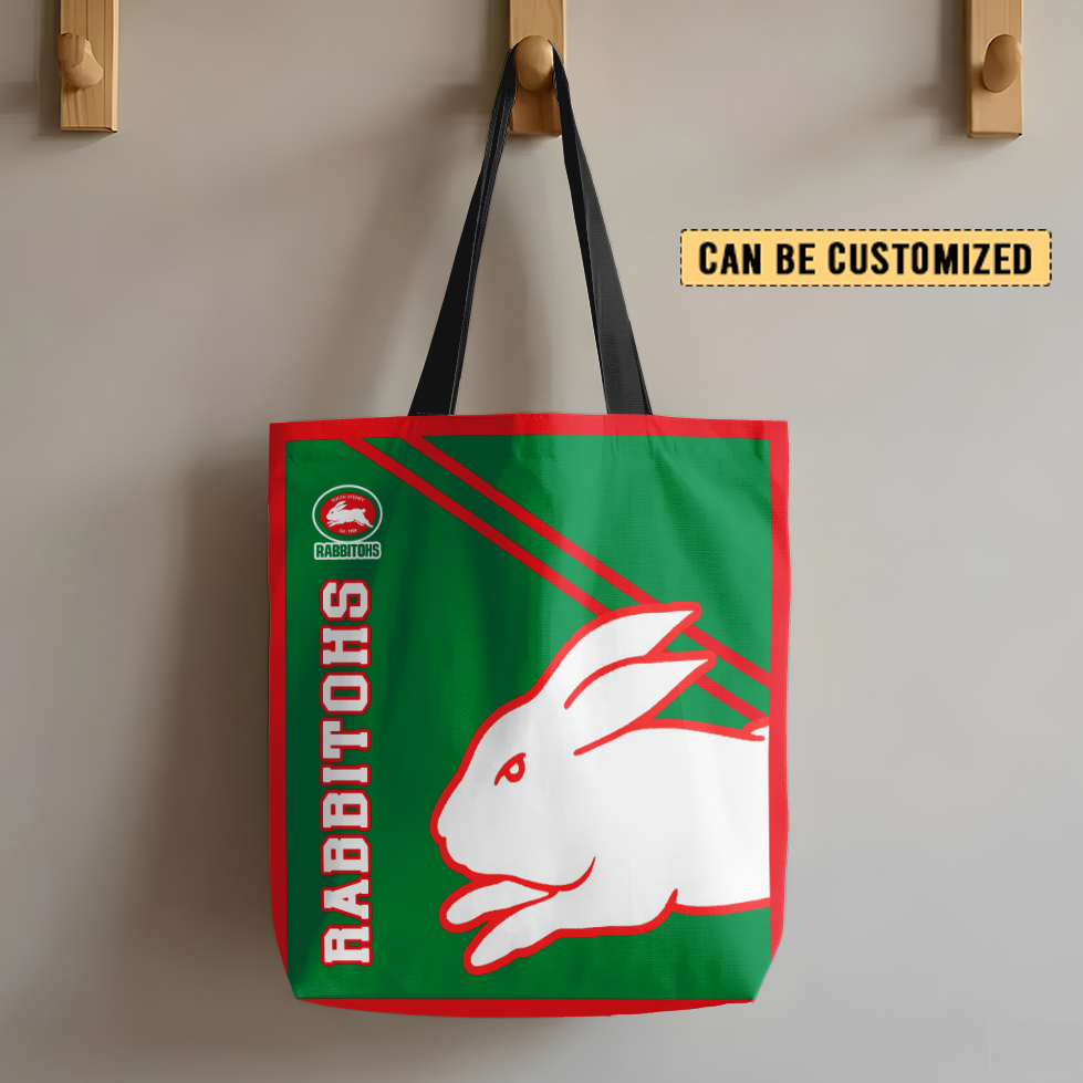 Aussiesmerch South Sydney Rabbitohs Personalized Tote Bags Gift For Fans