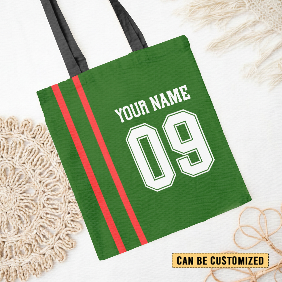 Aussiesmerch South Sydney Rabbitohs Personalized Tote Bags Gift For Fans
