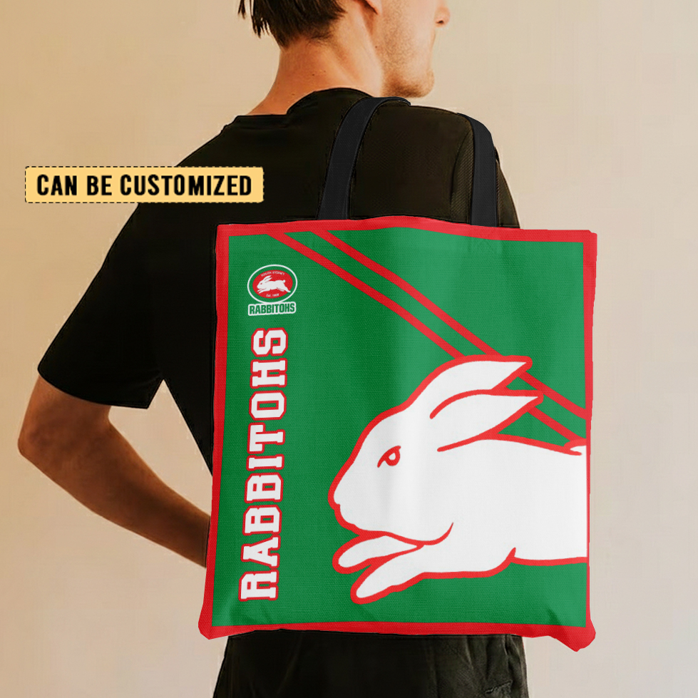 Aussiesmerch South Sydney Rabbitohs Personalized Tote Bags Gift For Fans