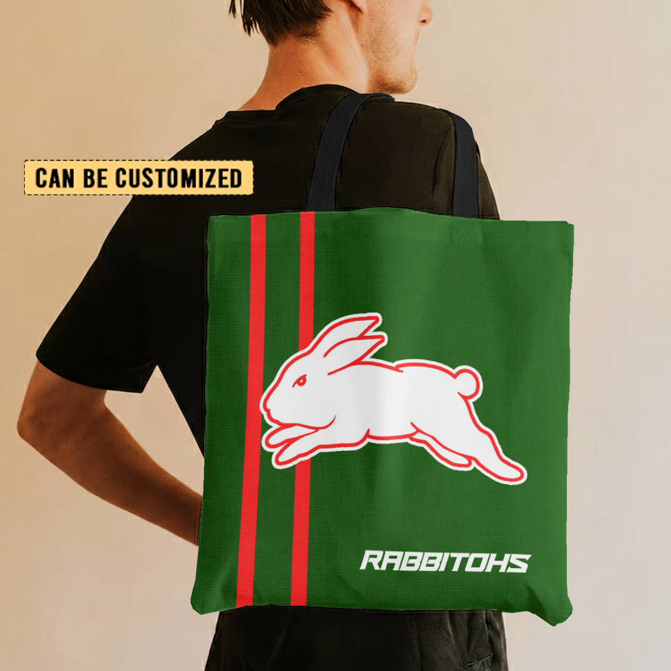 Aussiesmerch South Sydney Rabbitohs Personalized Tote Bags Gift For Fans