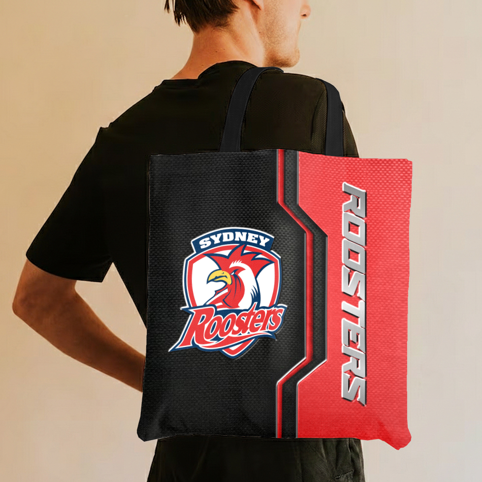 Aussiesmerch Sydney Roosters Personalized Tote Bags Gift For Fans