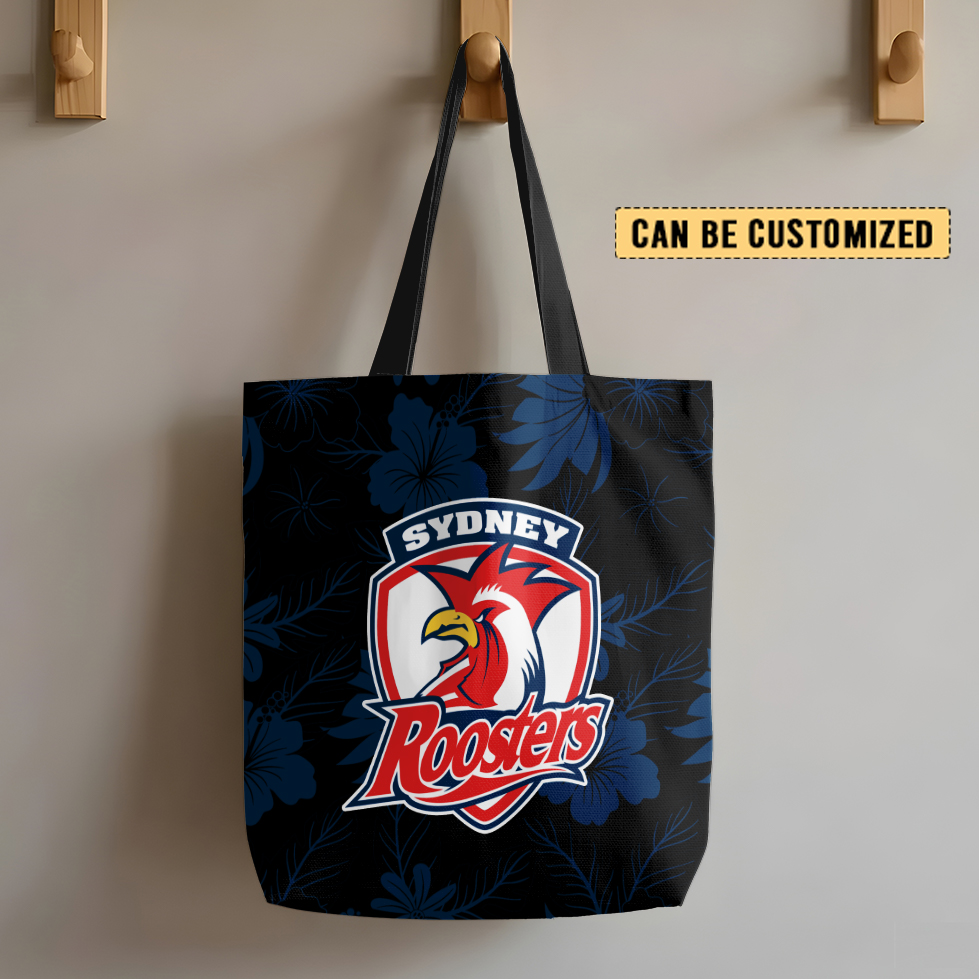 Aussiesmerch Sydney Roosters Personalized Tote Bags Gift For Fans